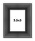 3.5x5 Refined Picture Frame with UV-Resistant Acrylic & Acid Free Backing, Available in 5 Finishes - Black, Blue, Gold, Silver, and White
